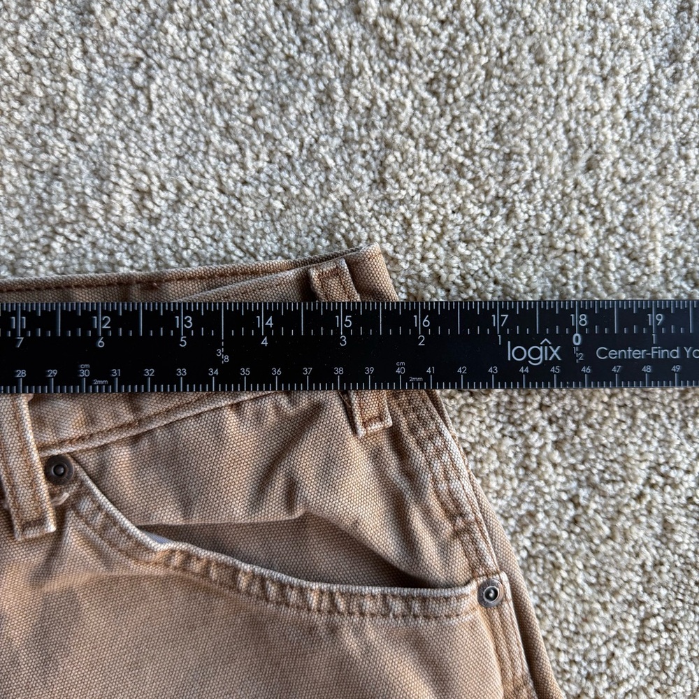 Dickies Brown Carpenter Work Pants 34x32 Canvas Utility Workwear - Picture 7 of 8